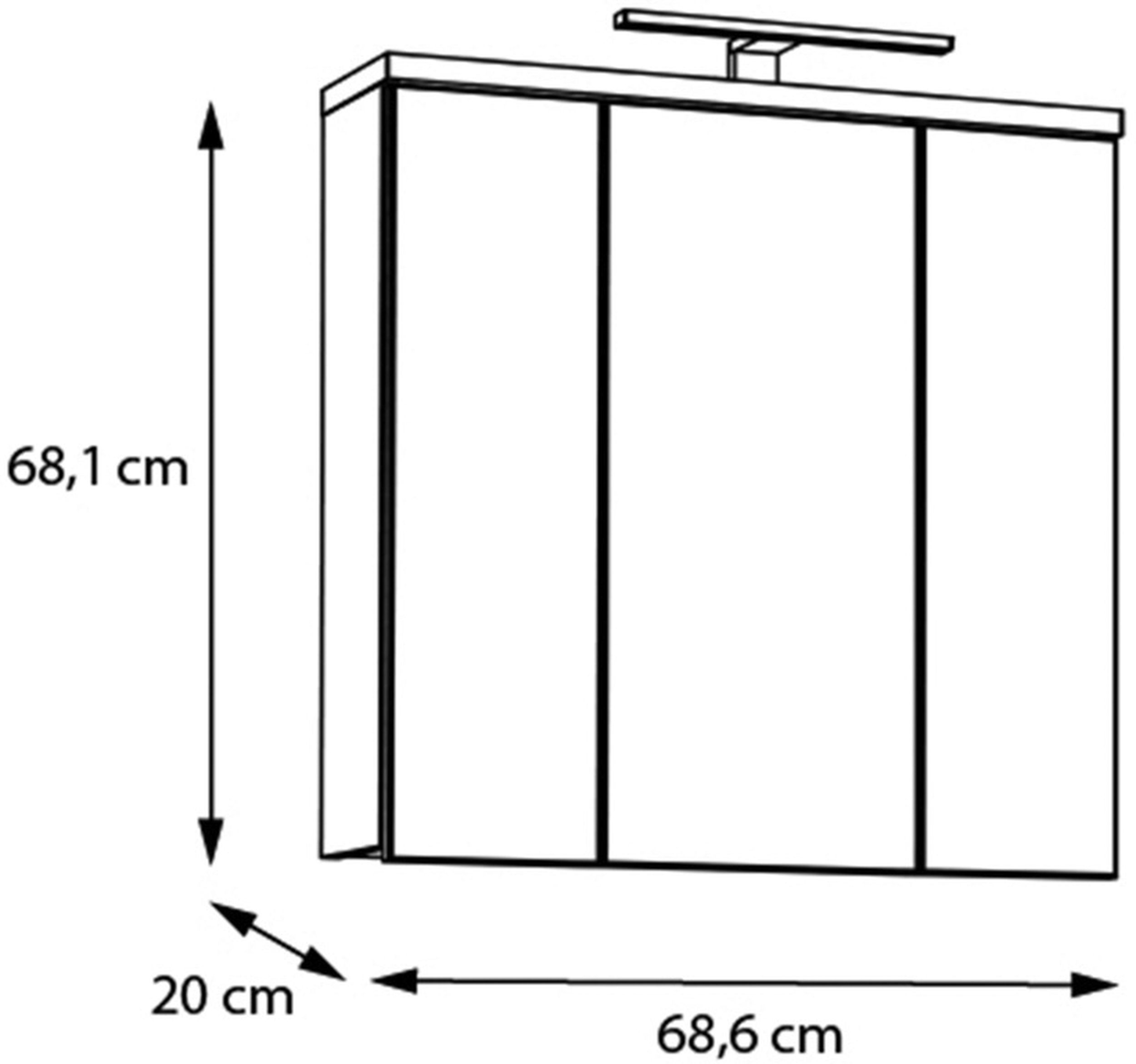 Spiegelschrank 3-türig 8060000283