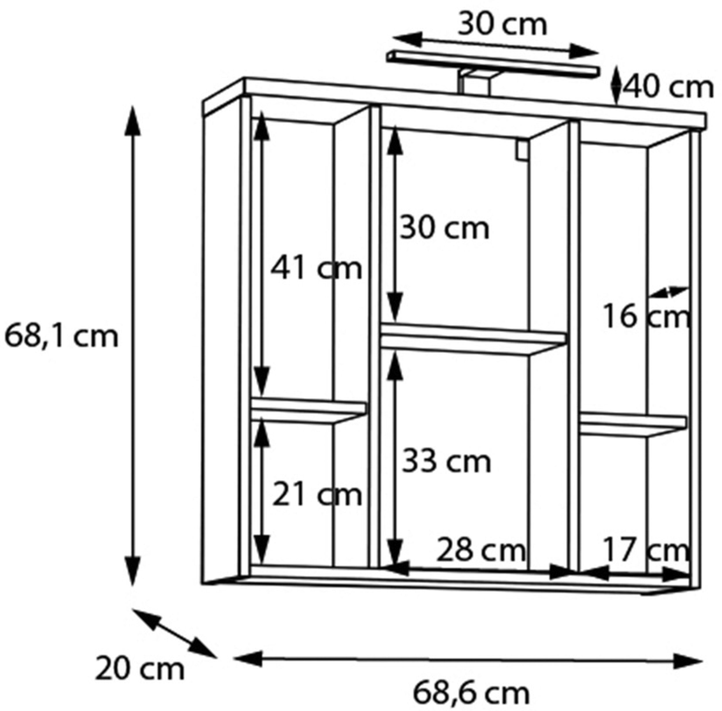 Spiegelschrank 3-türig 8060000283